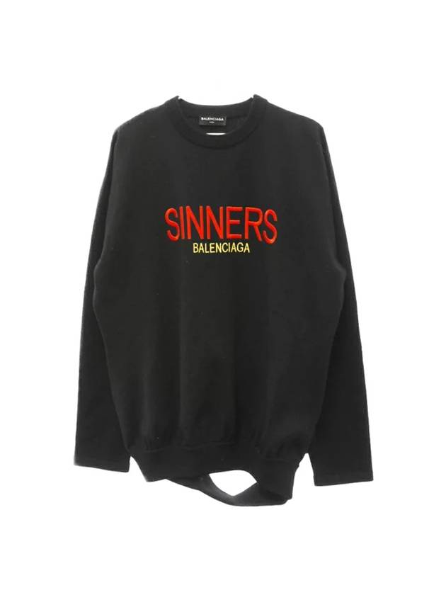 Luxury Balenciaga Trending 2025 Logo Sweatshirt Black