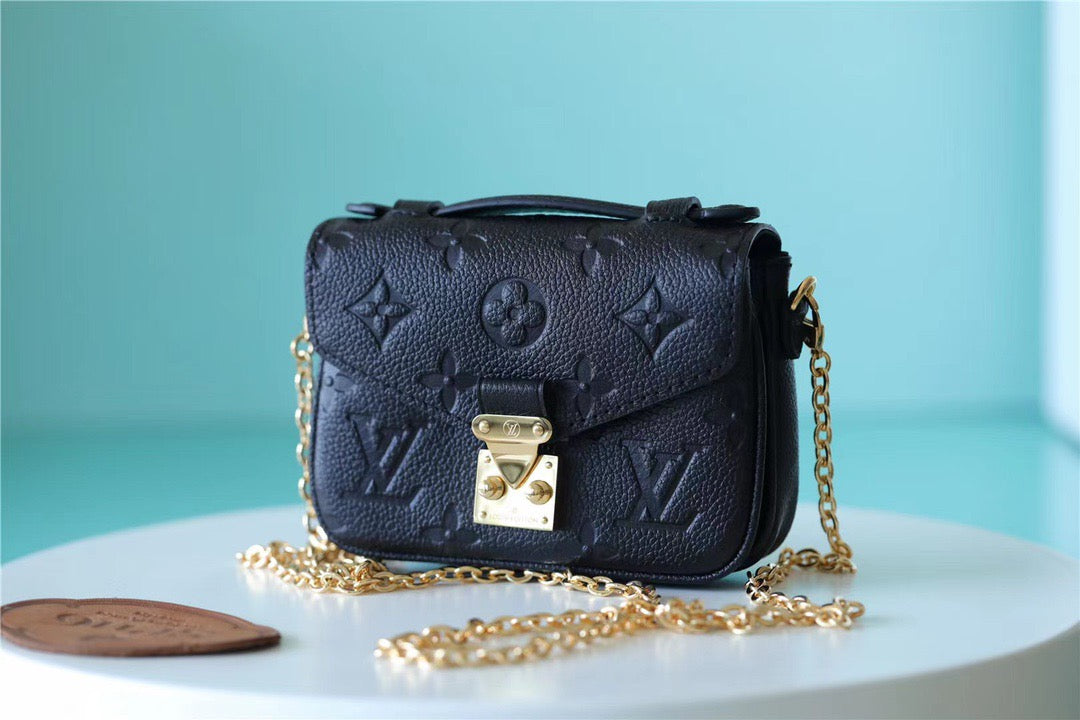Top Quality Micro Metis Monogram Empreinte Black For Women, Womens Handbags, Shoulder And Crossbody Bags 5.5in/14cm Top Quality 