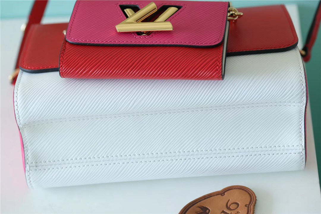 Top Quality Twist MM Bag Epi Red/ Pink For Women,  Shoulder and Cross Body Bags 9.1in/23cm Top Quality