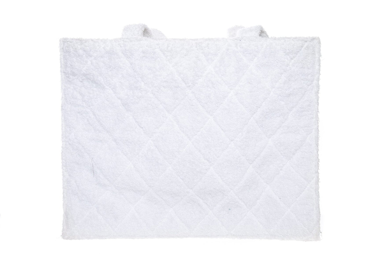 Chanel   1989/91 Black/White CC Terry Cloth Tote