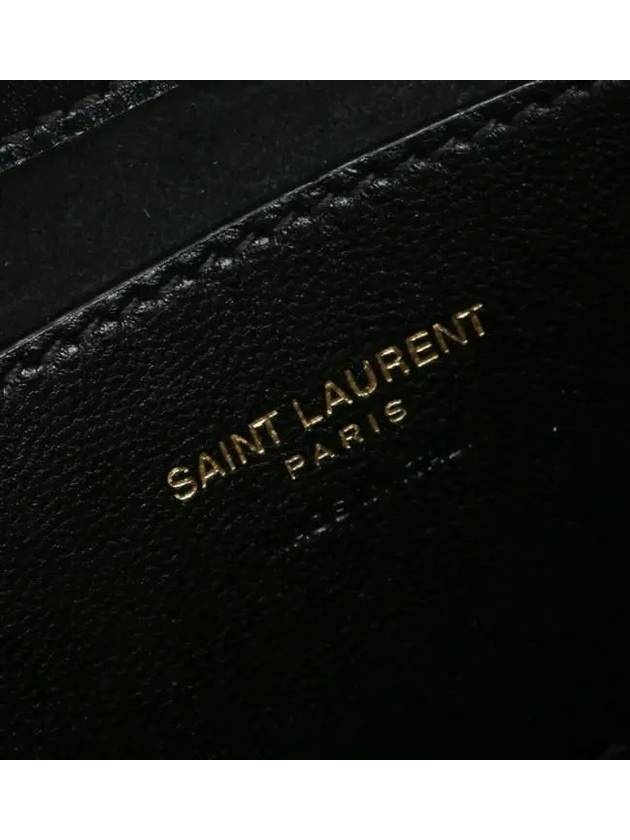 Luxury Saint Laurent Trending 2025 LE 5A 7 Small Smooth Leather Hobo Shoulder Bag Black