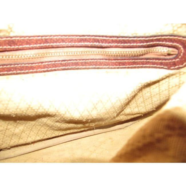 Gucci   Purses Designer Purses Brown Large G Logo Print Canvas And Brown Leather