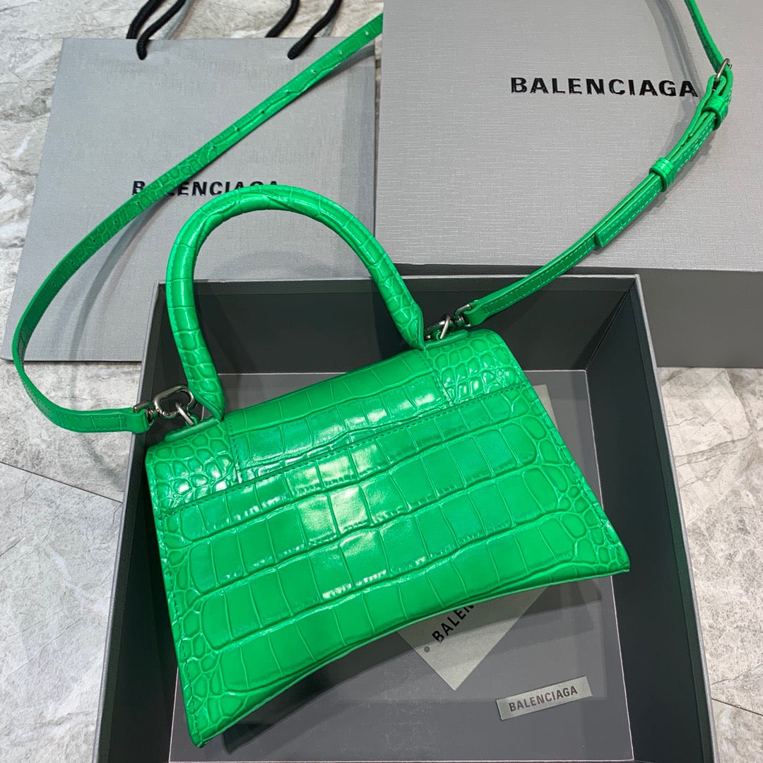Top Quality Hourglass Small Handbag In Green, For Women,  Bags 9in/23cm