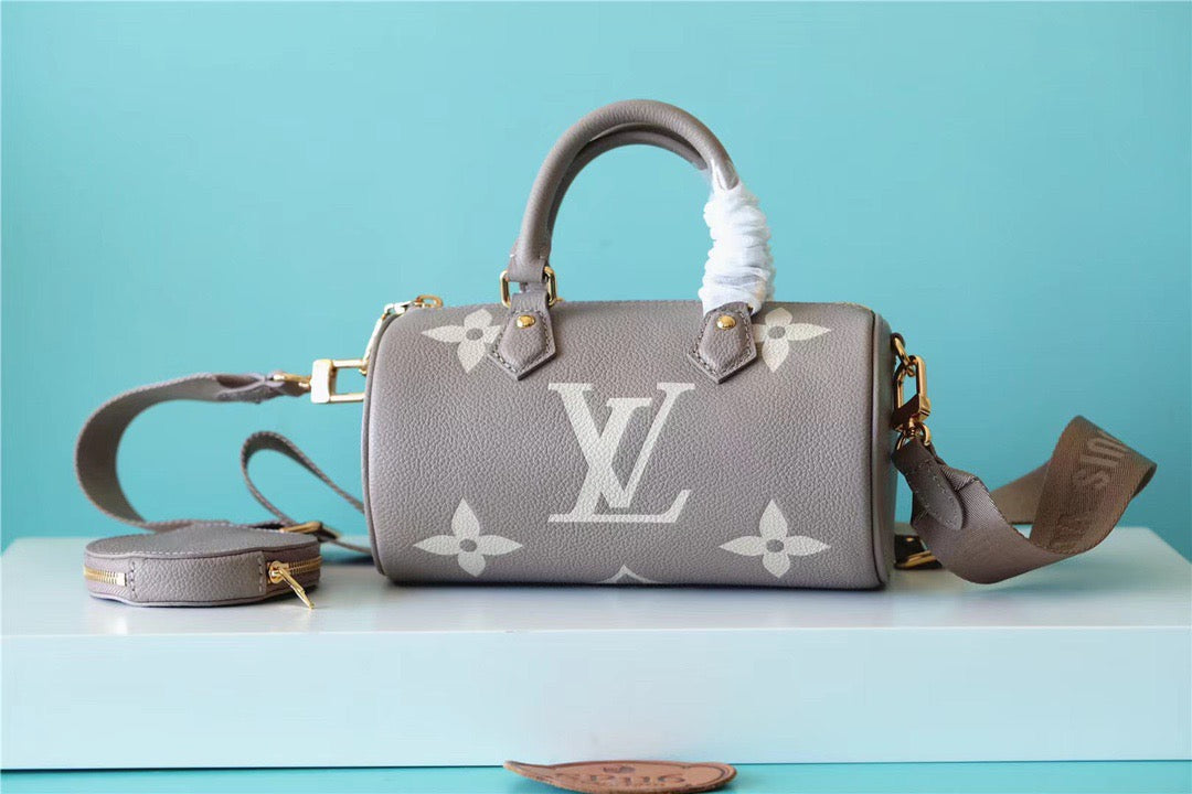 Top Quality Papillon BB Monogram Empreinte Tourterelle / Creme Beige For Women, Womens Handbags, Shoulder Bags And Crossbody Bags 7.9in/20cm Top Quality M46031