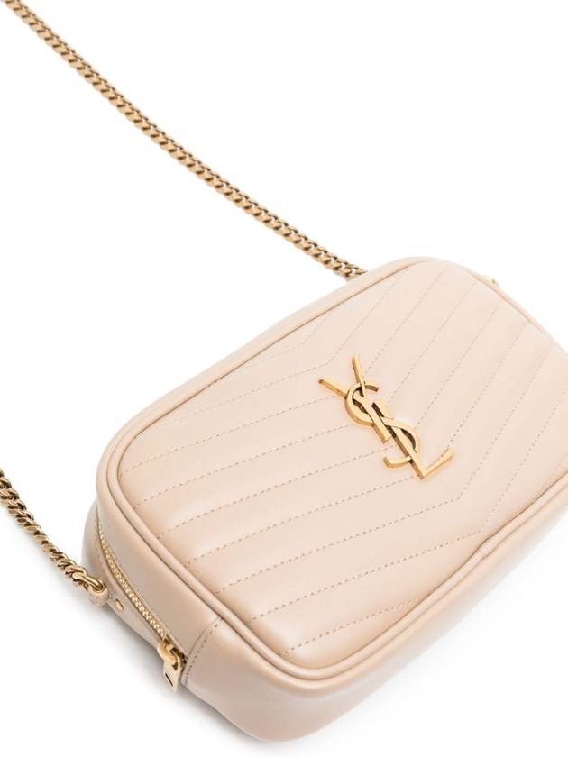 Luxury Saint Laurent Trending 2025 Lou Small Leather Cross Bag Beige