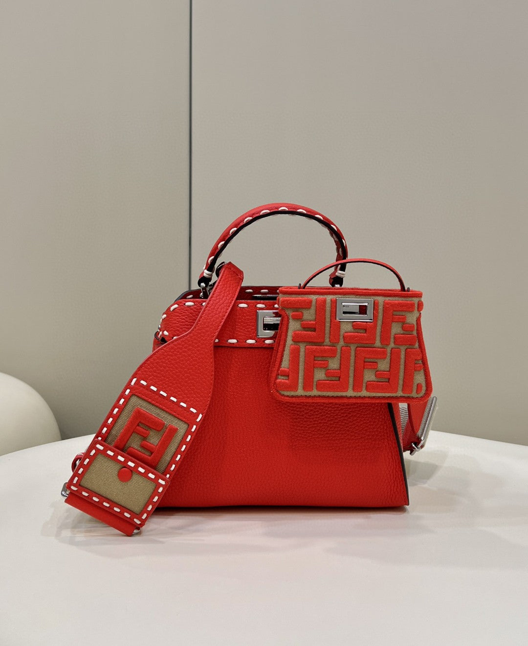 Top QualityTop Quality Peekaboo Small Red Bag For Woman 23cm/9in