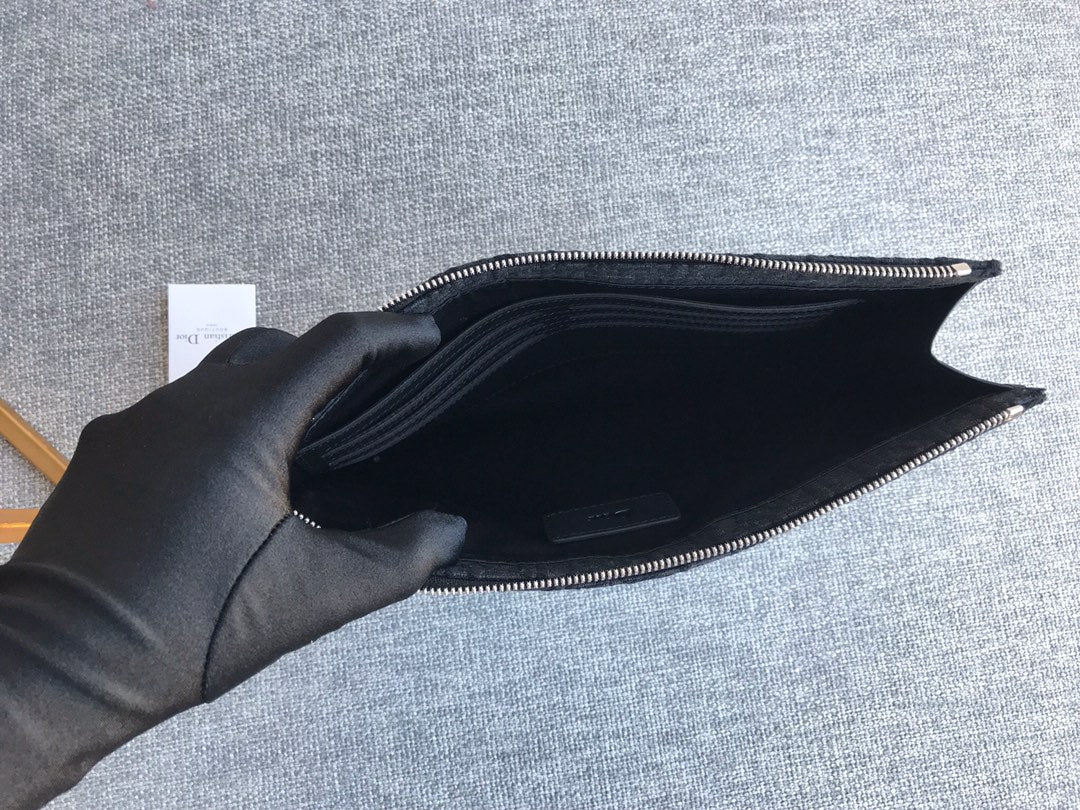 Top Quality A5 Pouch Black Unisex 10.5in/27cm CD 2ESCA338YSE_H03E