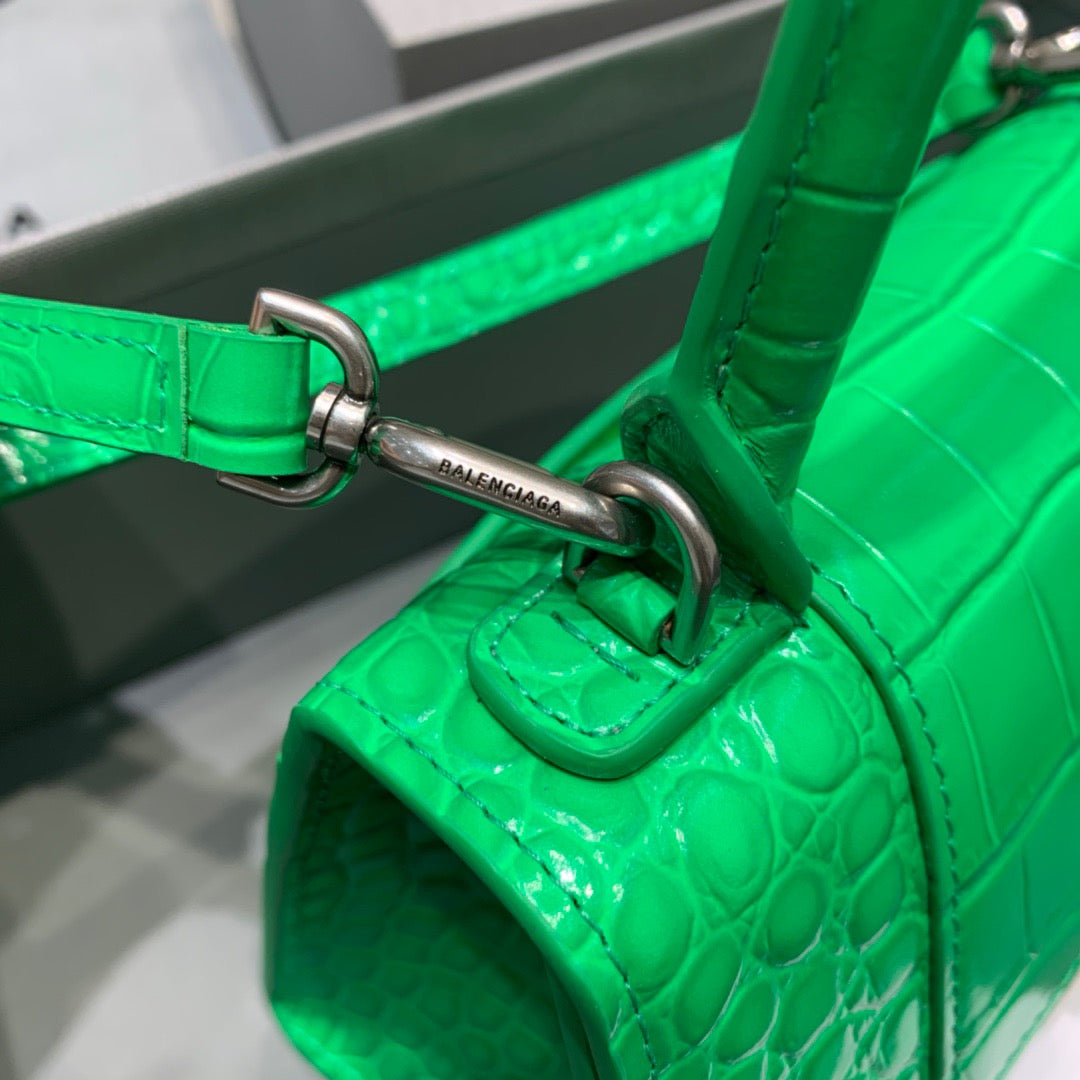 Top Quality Hourglass XS Handbag In Bright Green, For Women,  Bags 7.4in/19cm