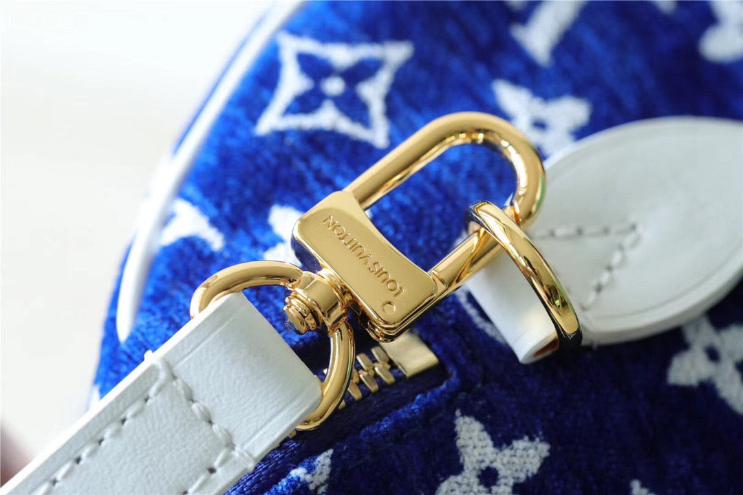 Top Quality Speedy Bandouliere 20 PM Monogram Blue For Women,  Shoulder And Crossbody Bags 20.5cm/8.1in Top Quality M20751