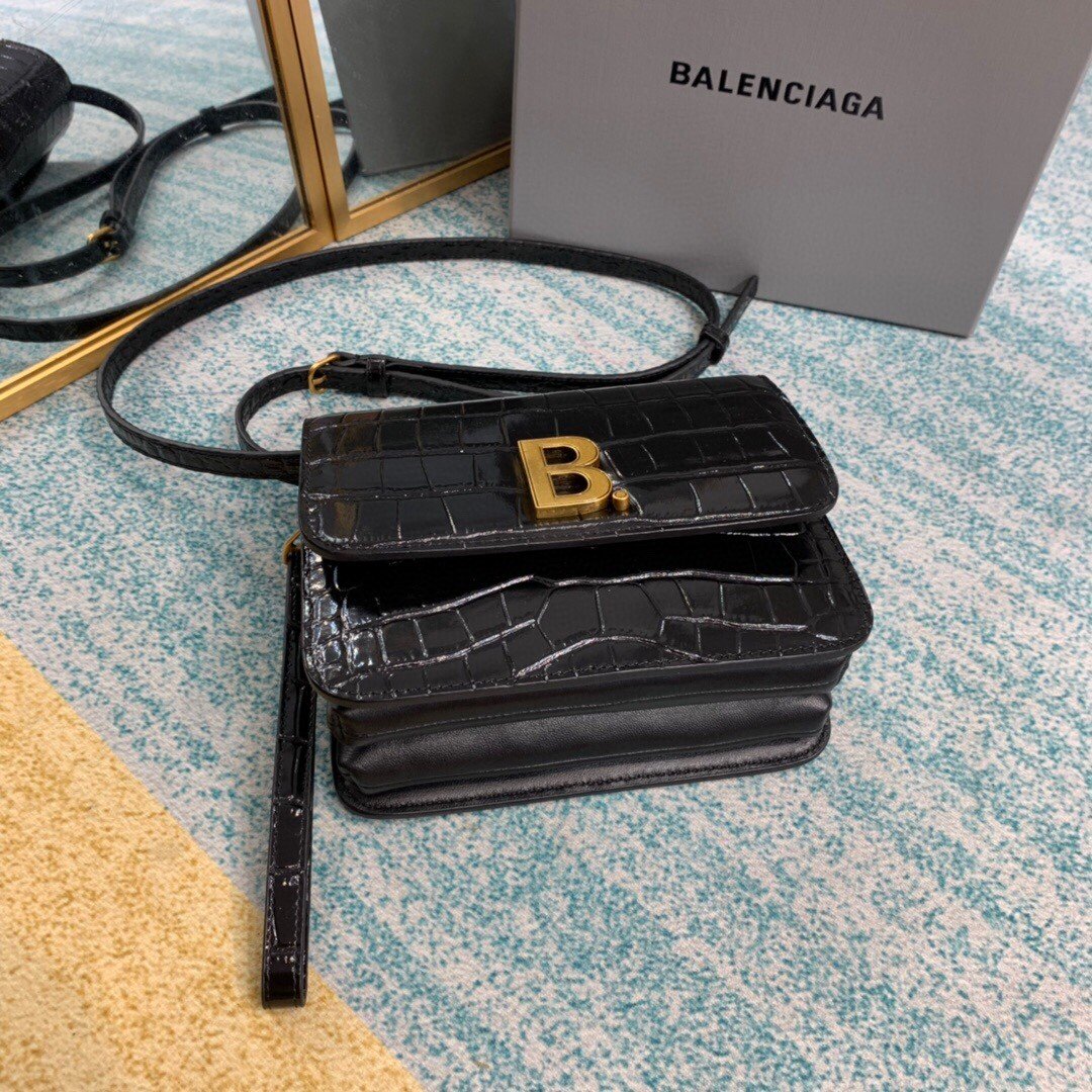 Top Quality Bolso Bandolera B In Black, For Women,  Bags 7in/18cm