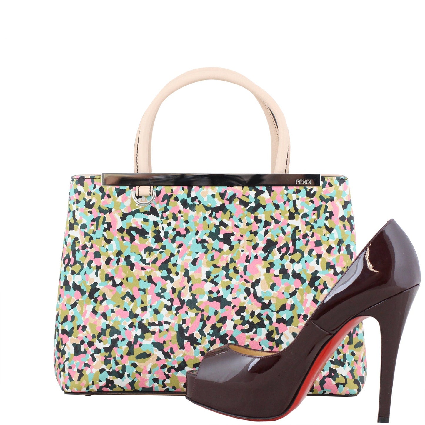 Fendi Petite 2Jours Vitello Tote Multicolour