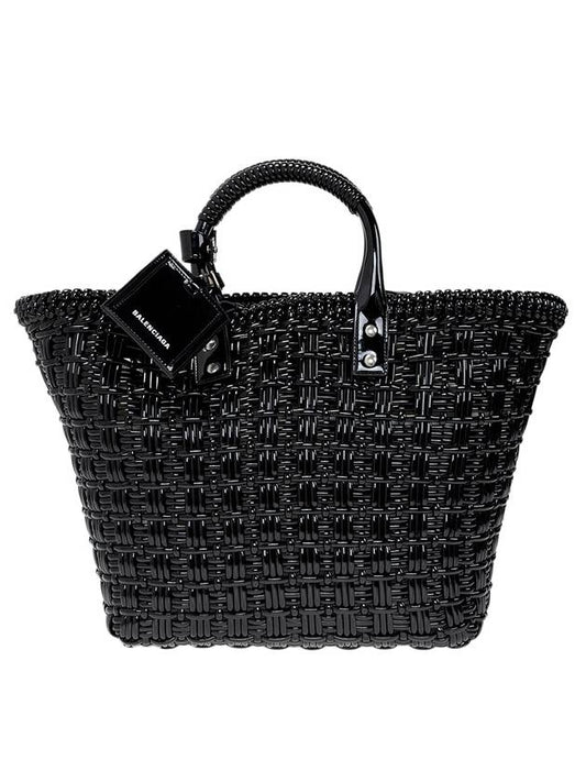 Luxury Balenciaga Trending 2025 Bistro Strap Basket Small Tote Bag Black