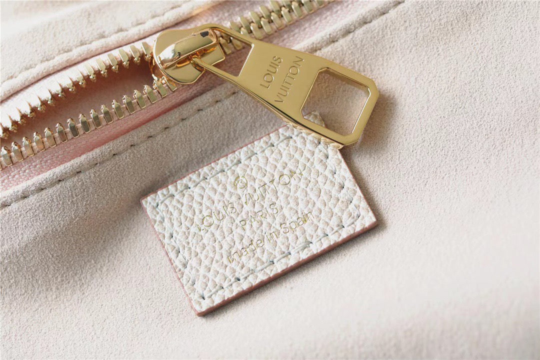 Top Quality Neverfull MM Monogram Empreinte Pale Beige For Women,  Shoulder and Crossbody Bags 12.2in/31cm Top Quality M46231