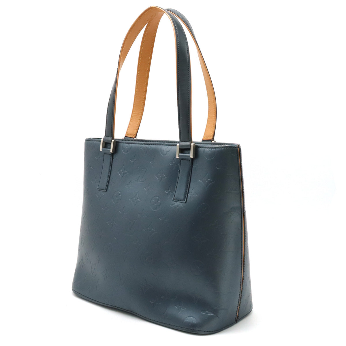 LOUIS VUITTON Louis Vuitton Monogram Mat Stockton  Bag Semi-sholder shoulder shoulder blue M55115