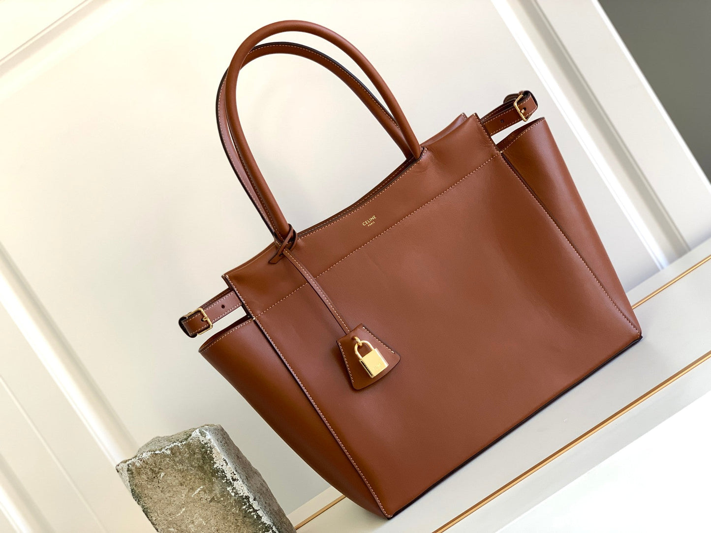 Top Quality MeTop Qualityum Cabas Bourgeois Tan For Women 18in/45cm 199773EHS.04LU