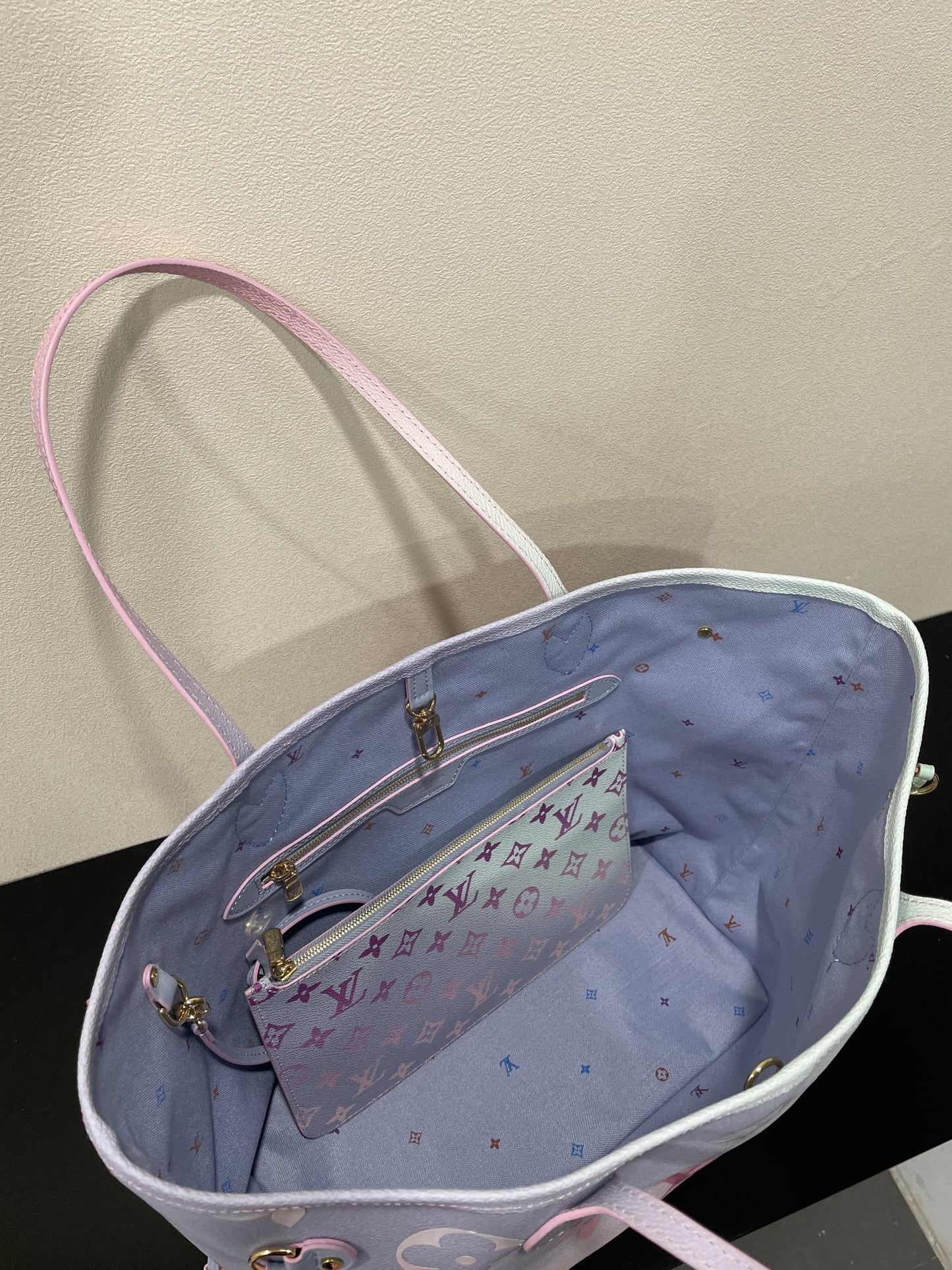 Top Quality Neverfull MM Tote Bag Monogram Canvas Sunrise Pastel For Women,  Shoulder Bags 12.2in/31cm Top Quality M46077