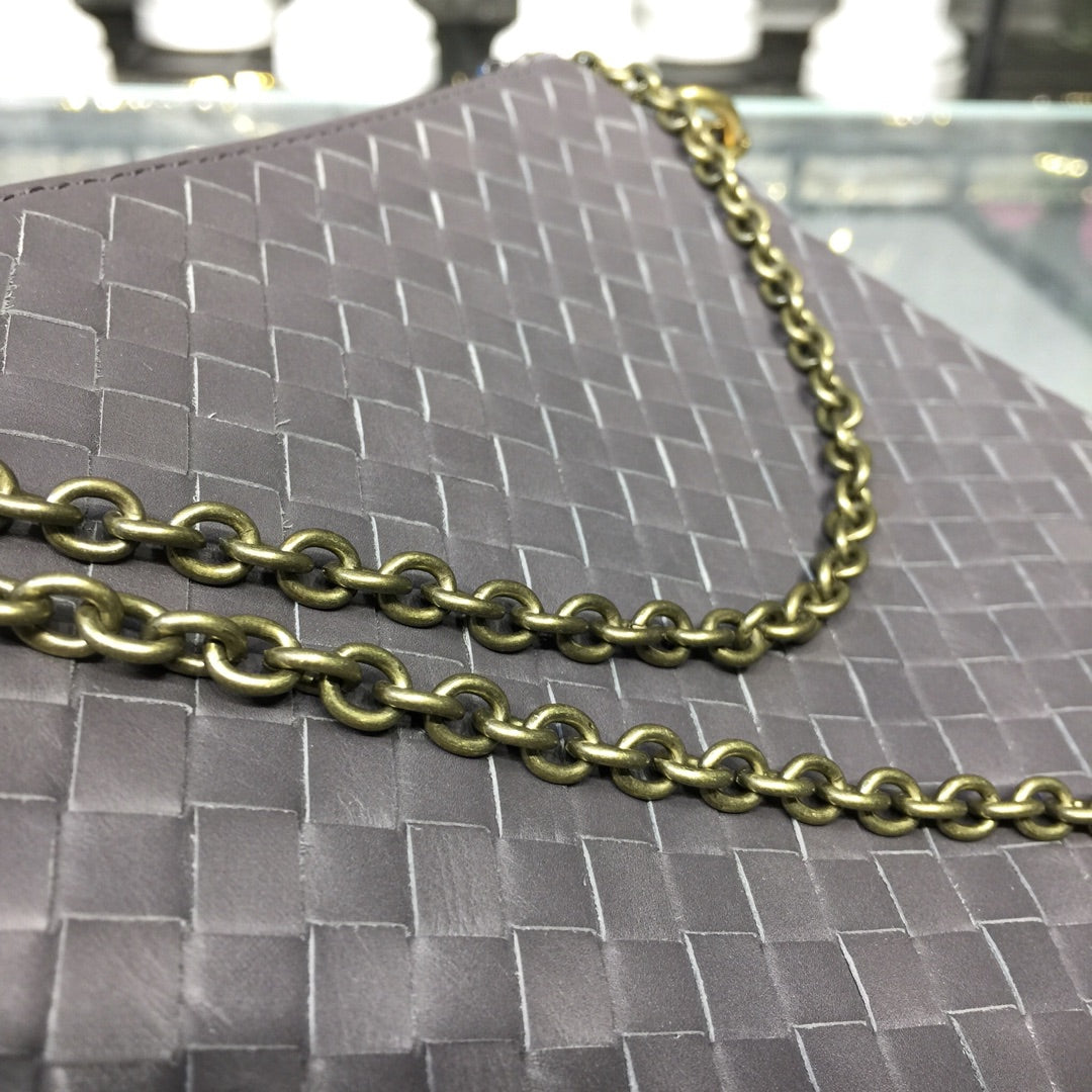 Top Quality Chain Shoulder Bag Gray, For Women, Women’s Bags 9.6in/24.5cm