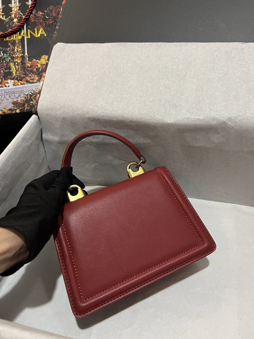 Top Quality Small Devotion Bag In Plain Burgundy For Women 7.5in/19cm Top Quality