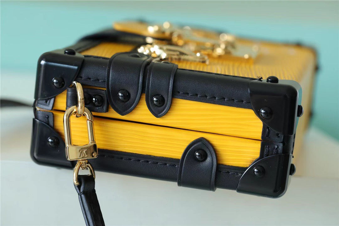 Top Quality Petite Malle Epi Yellow For Women,  Shoulder And Crossbody Bags 7.9in/20cm Top Quality 