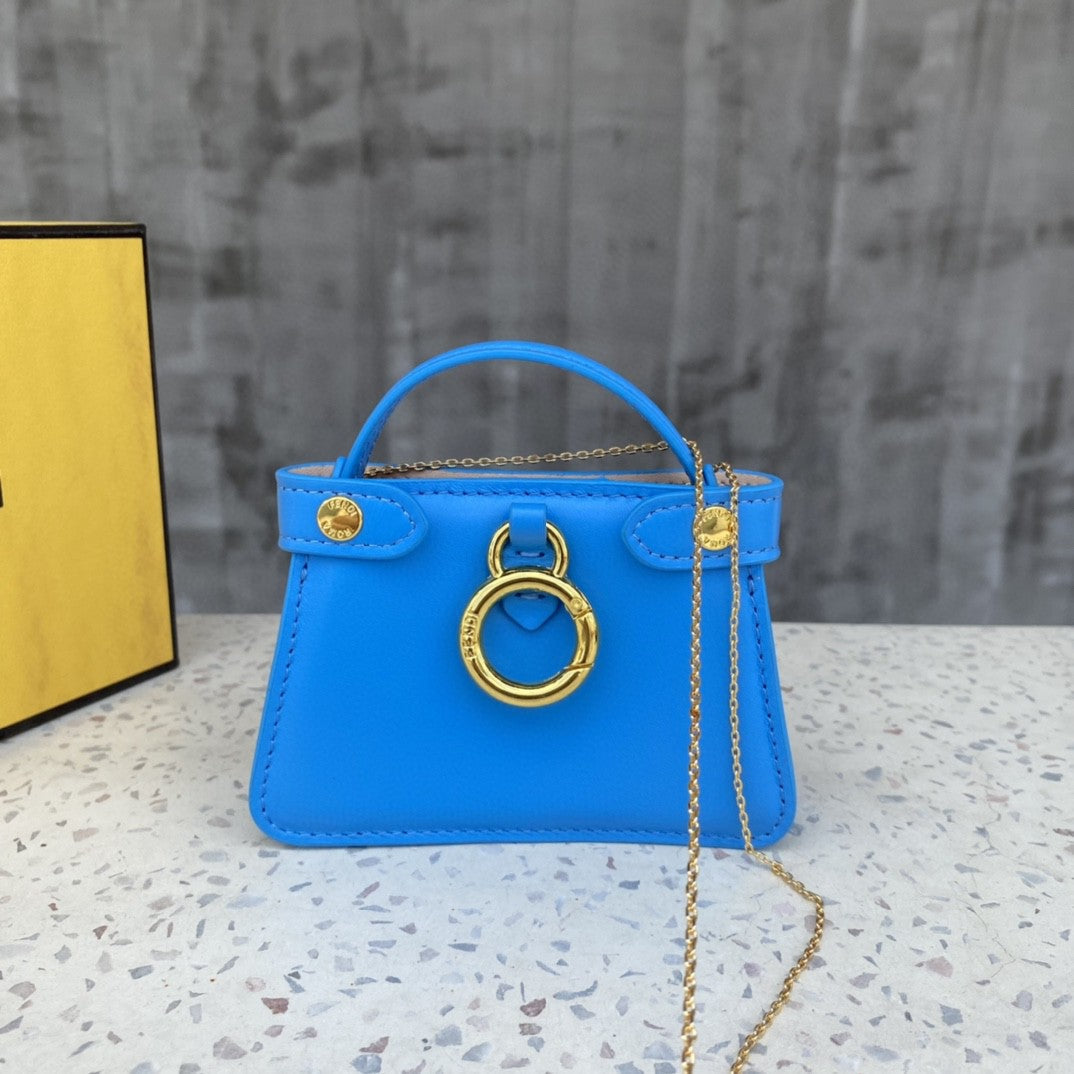 Top QualityTop Quality Nano Peekaboo Charm Crossbody Blue Bag For Woman 12cm/4.5in