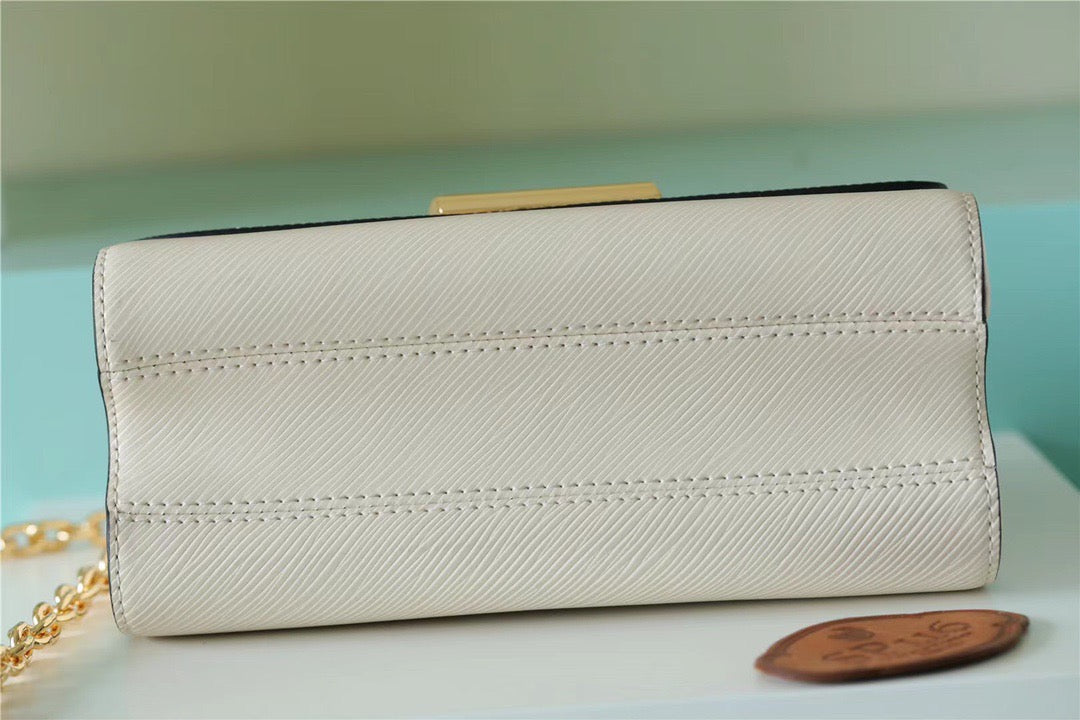 Top Quality Twist MM Epi White For Women, Womens Bags, Shoulder And Crossbody Bags 9.1in/23cm Top Quality M55513