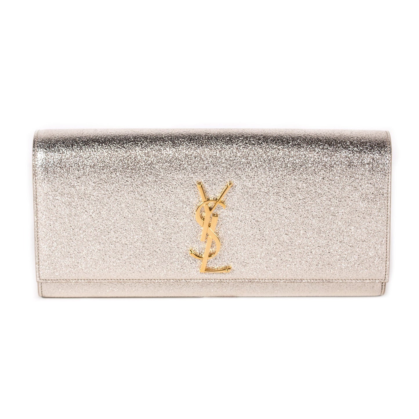 Saint Laurent Monogram Metallic Clutch