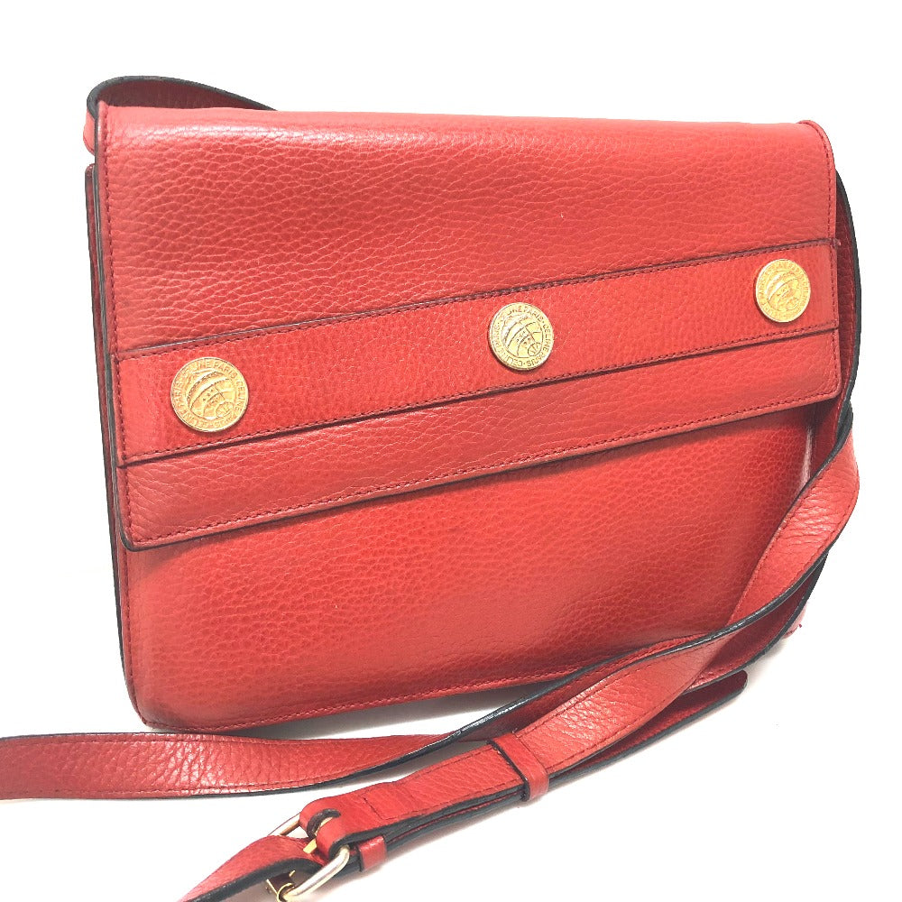 CELINE Shoulder Bag leather Red Crossbody bag   Women