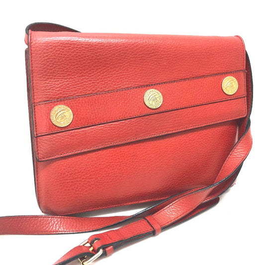 CELINE Shoulder Bag leather Red Crossbody bag   Women