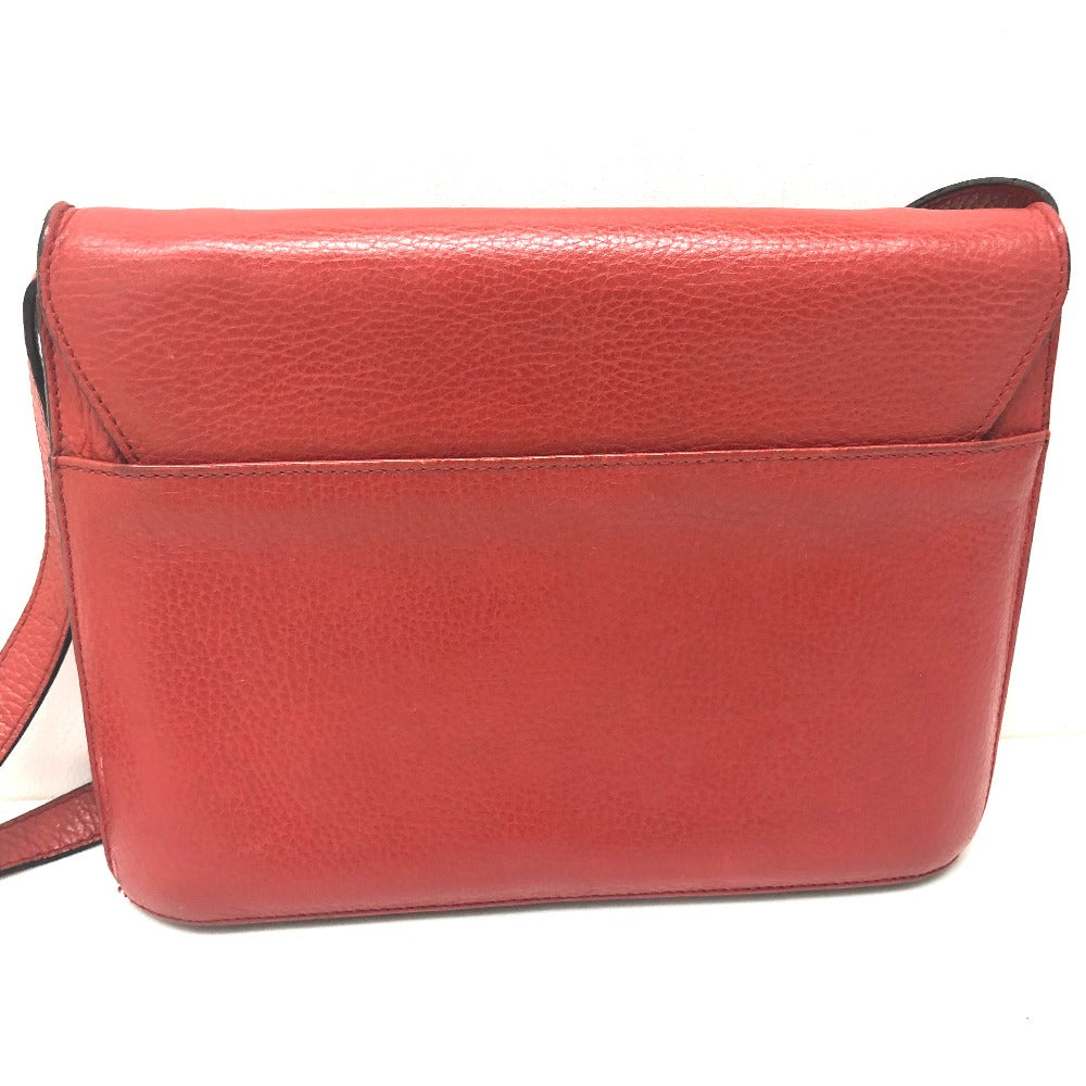 CELINE Shoulder Bag leather Red Crossbody bag   Women