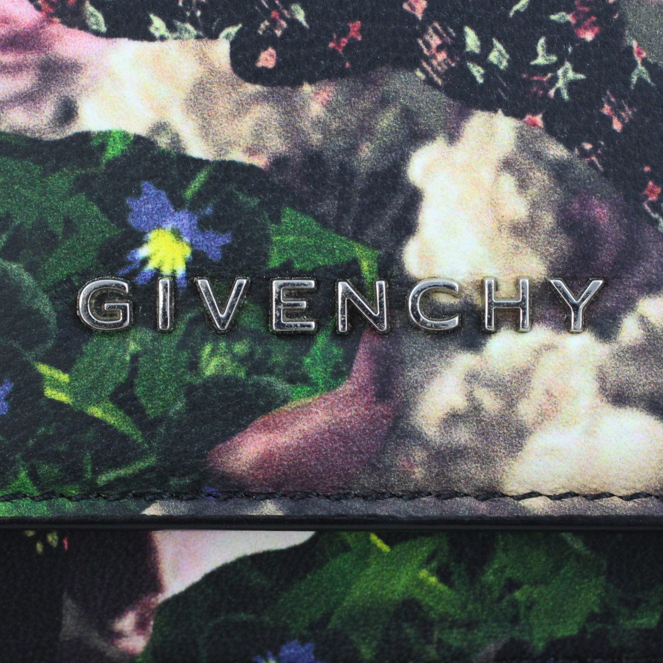 Givenchy Flower Camouflage Print Chain Wallet
