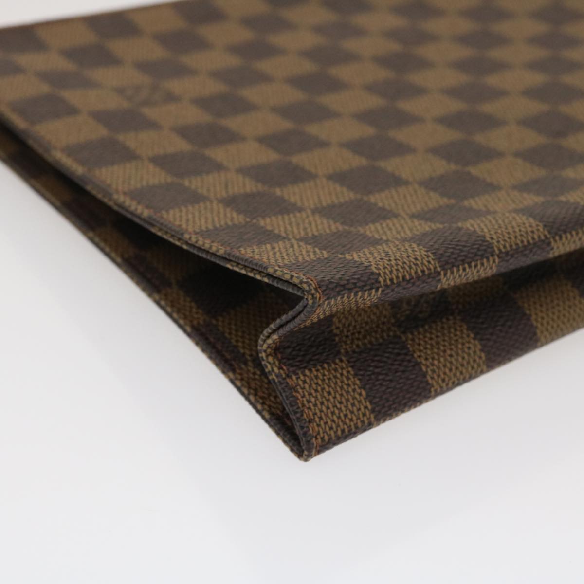 LOUIS VUITTON Damier Ebene Poche Toilette 26 Pouch N47543 LV Auth am2487g
