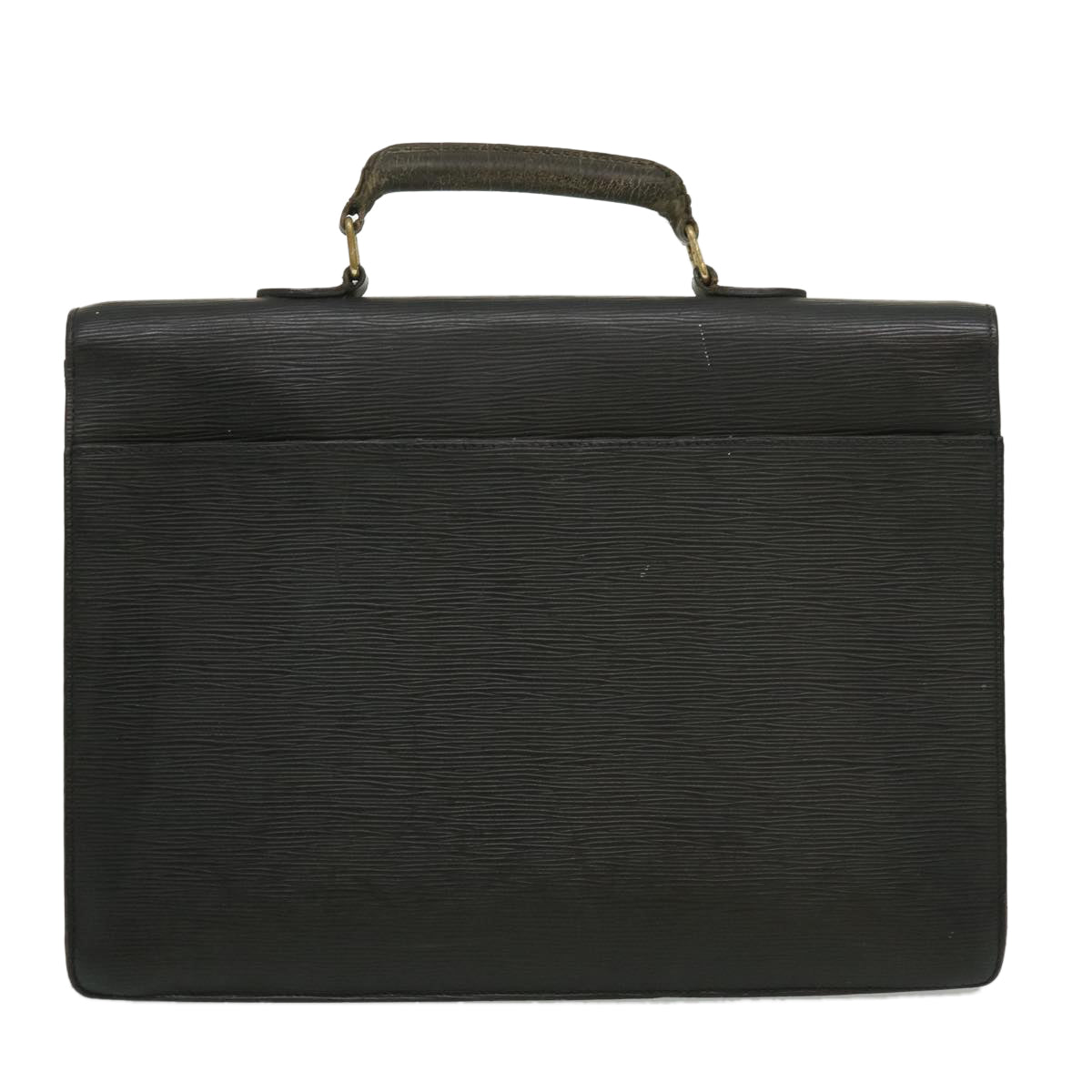 LOUIS VUITTON Epi Serviette Ambassador Business Bag Black M54412 LV Auth am2600g