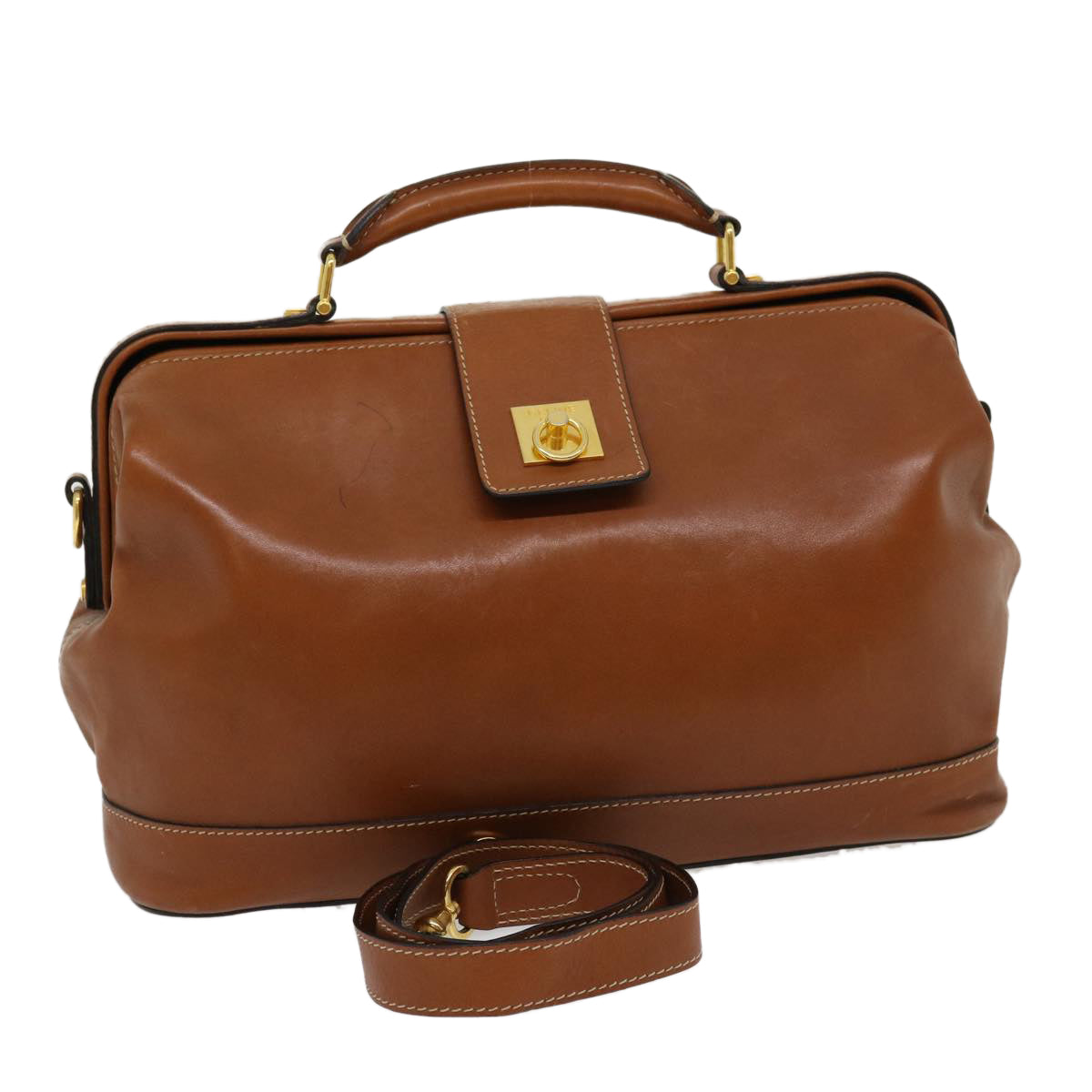 Luxury CELINE Hand Bag Leather 2way Brown  am2746g