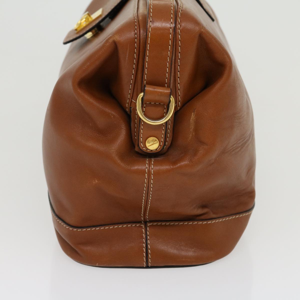 Luxury CELINE Hand Bag Leather 2way Brown  am2746g