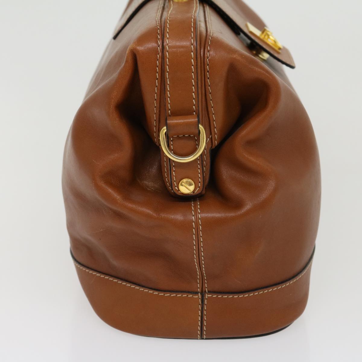 Luxury CELINE Hand Bag Leather 2way Brown  am2746g