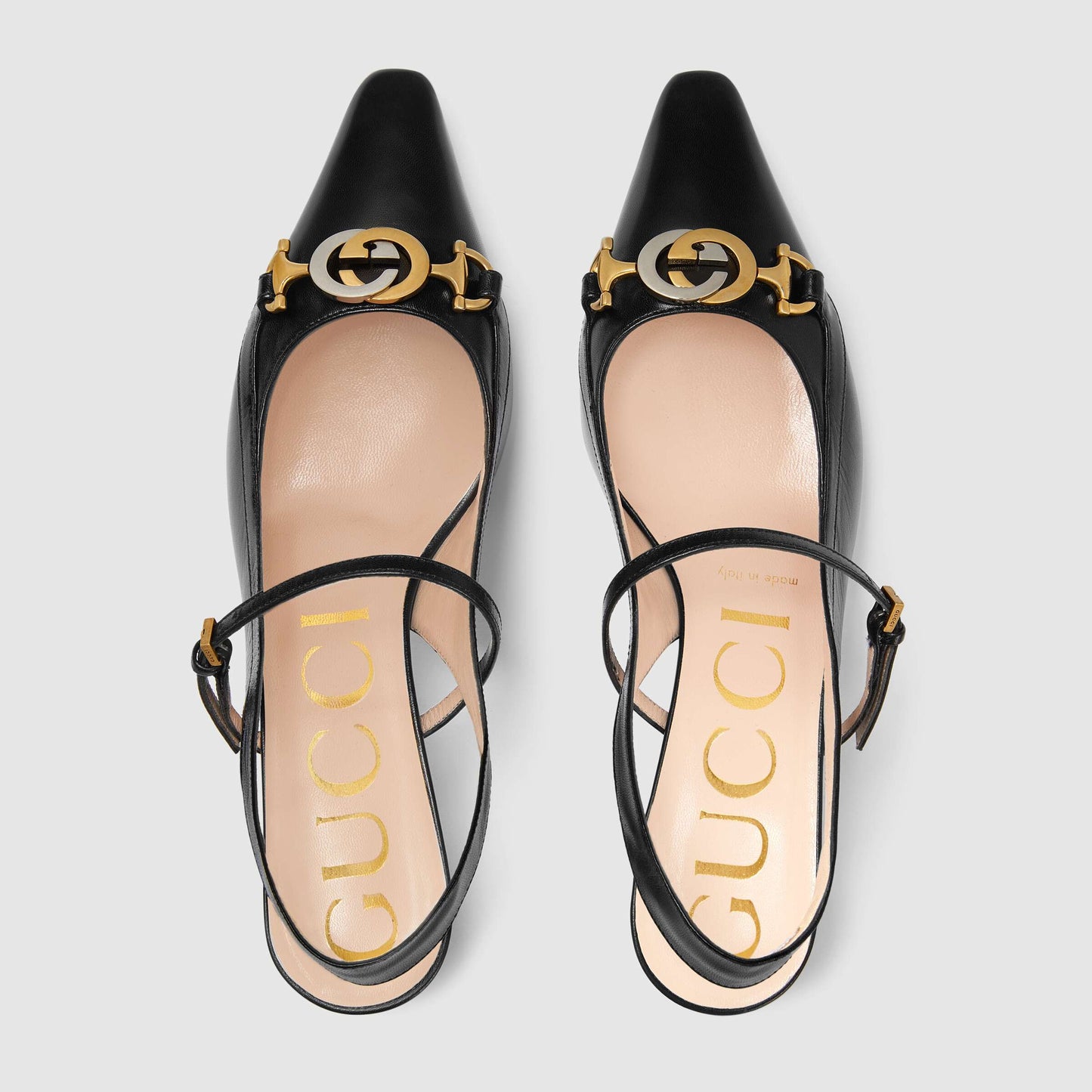 Gucci Decollete Leather Slingback Pump