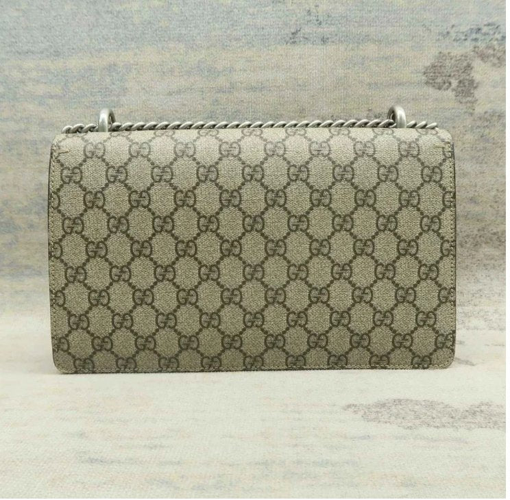 Gucci Dionysus Grey Canvas Shoulder Bag
