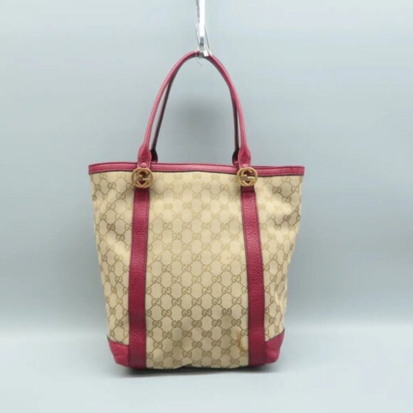 GUCCI GG Brown Cloth Tote
