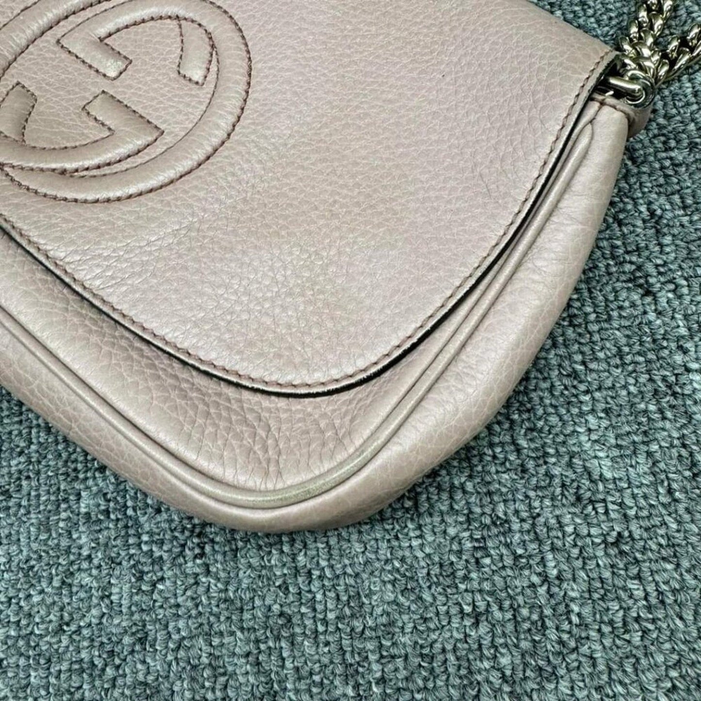 GUCCI Soho Leather Shoulder Bag