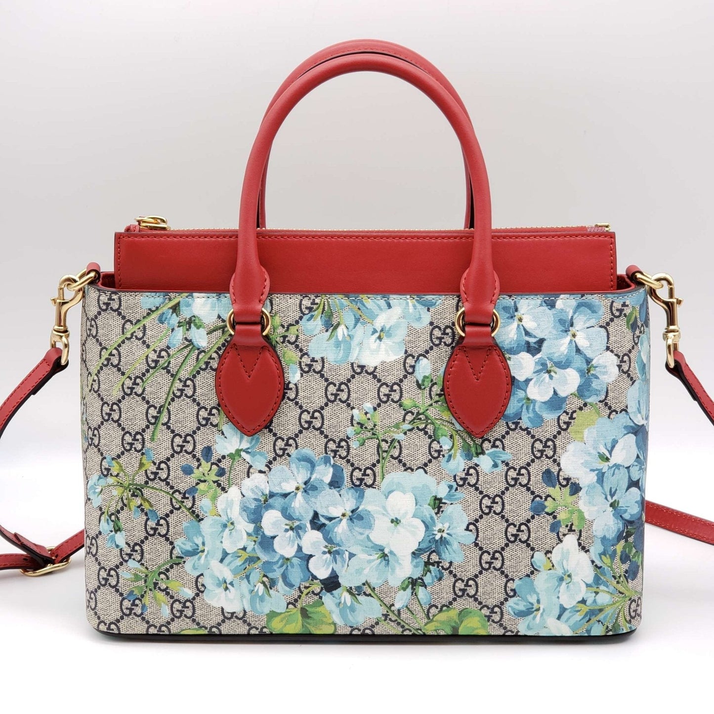 Gucci Supreme Floral Bloom Blue Hand Bag and Shoulder Bag