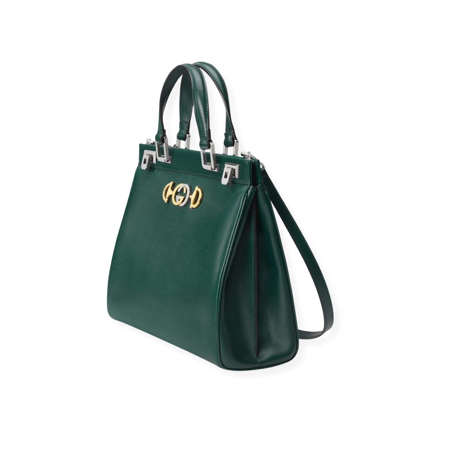 GUCCI Zumi Smooth Leather Medium Top Handle Bag