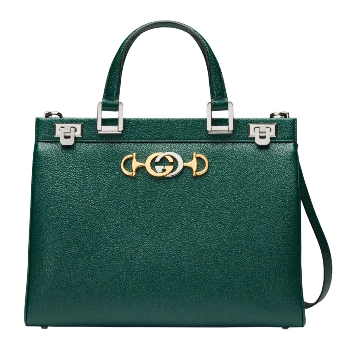 GUCCI Zumi Smooth Leather Medium Top Handle Bag