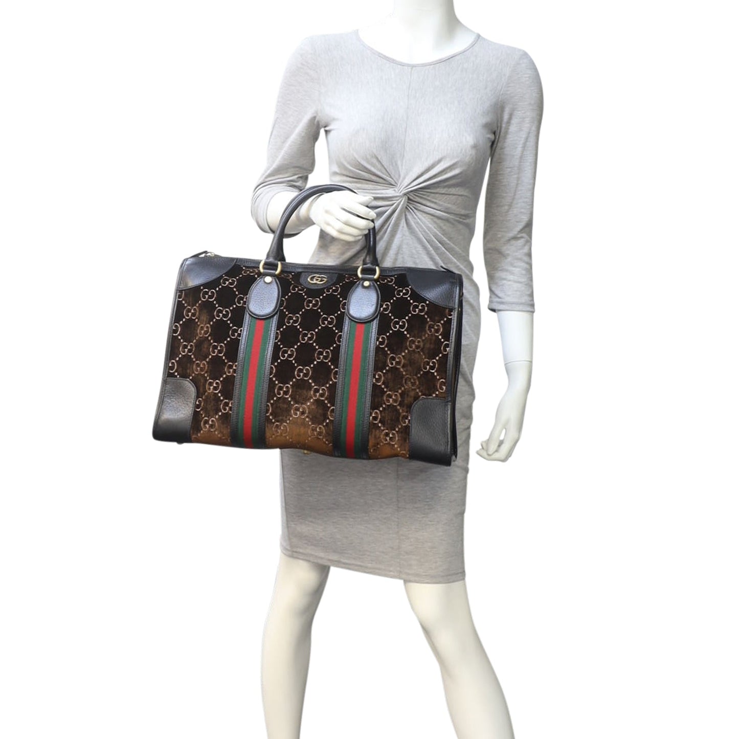 Gucci GG Medium Velvet Duffle