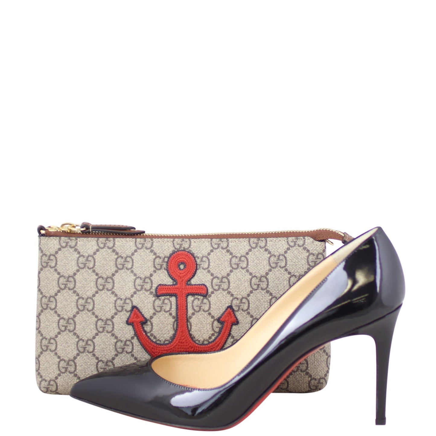 Gucci GG Supreme Anchor Wristlet