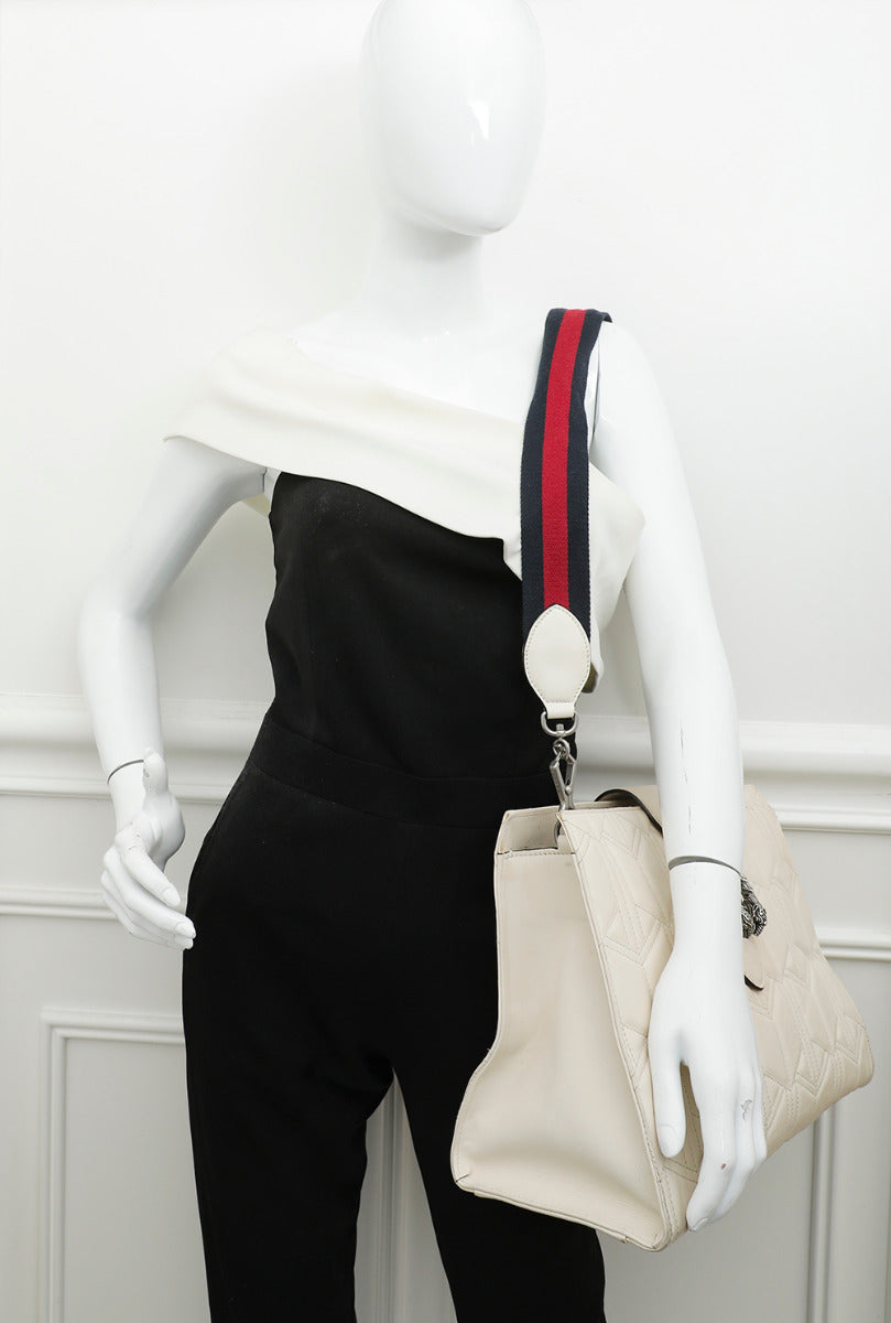 Gucci White Quilted Dionysus Large Tote Bag