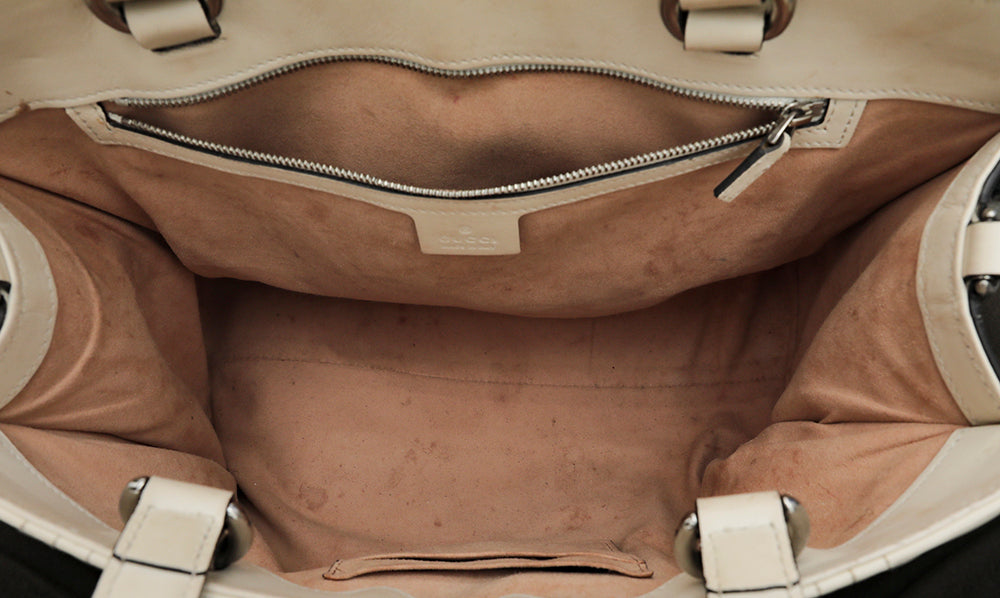 Gucci White Quilted Dionysus Large Tote Bag