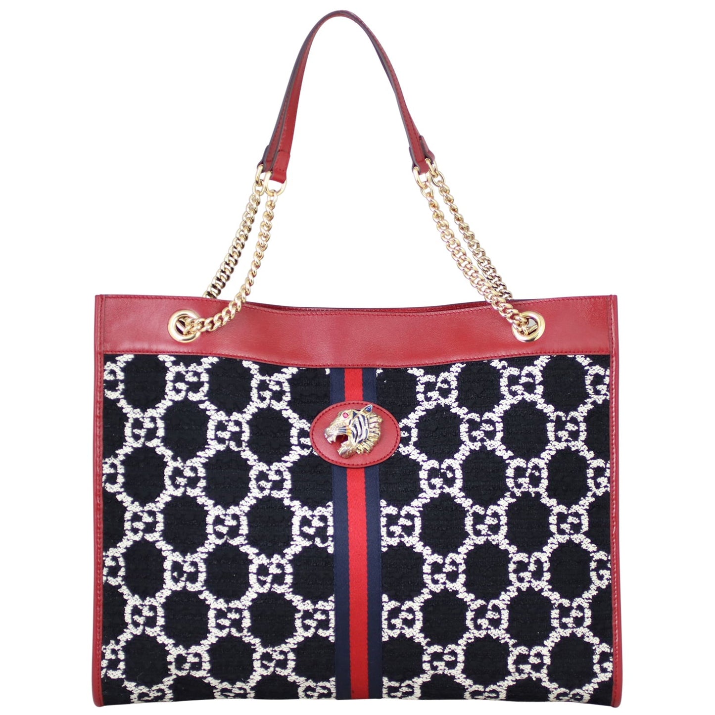 Gucci Tweed Rajah Large Tote