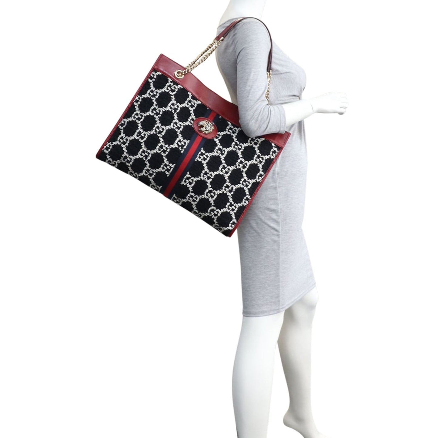 Gucci Tweed Rajah Large Tote