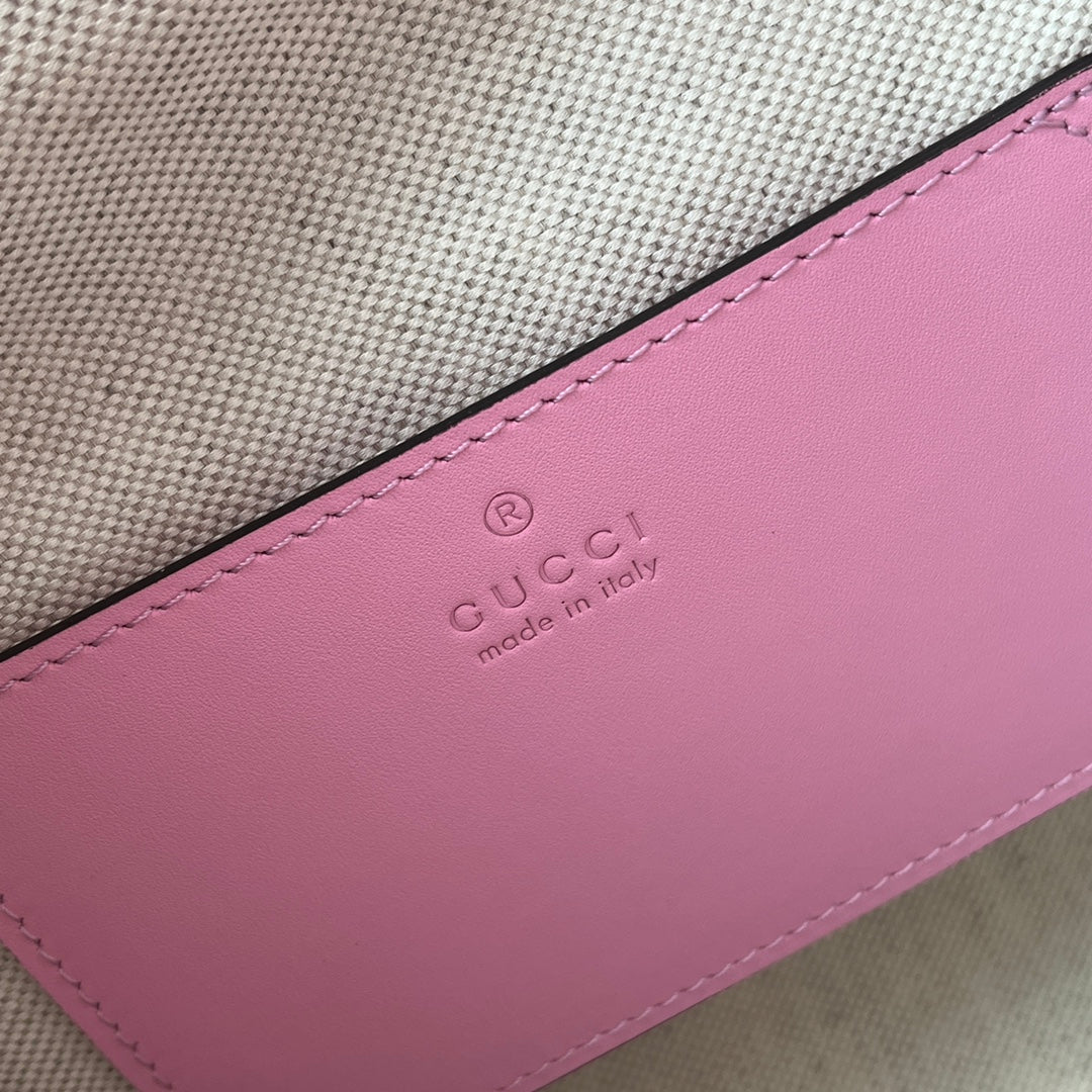 gg Bamboo Small Backpack Pink For Women, Women’s Bags 8in/22cm gg ‎‎702101 UZY0T 5814