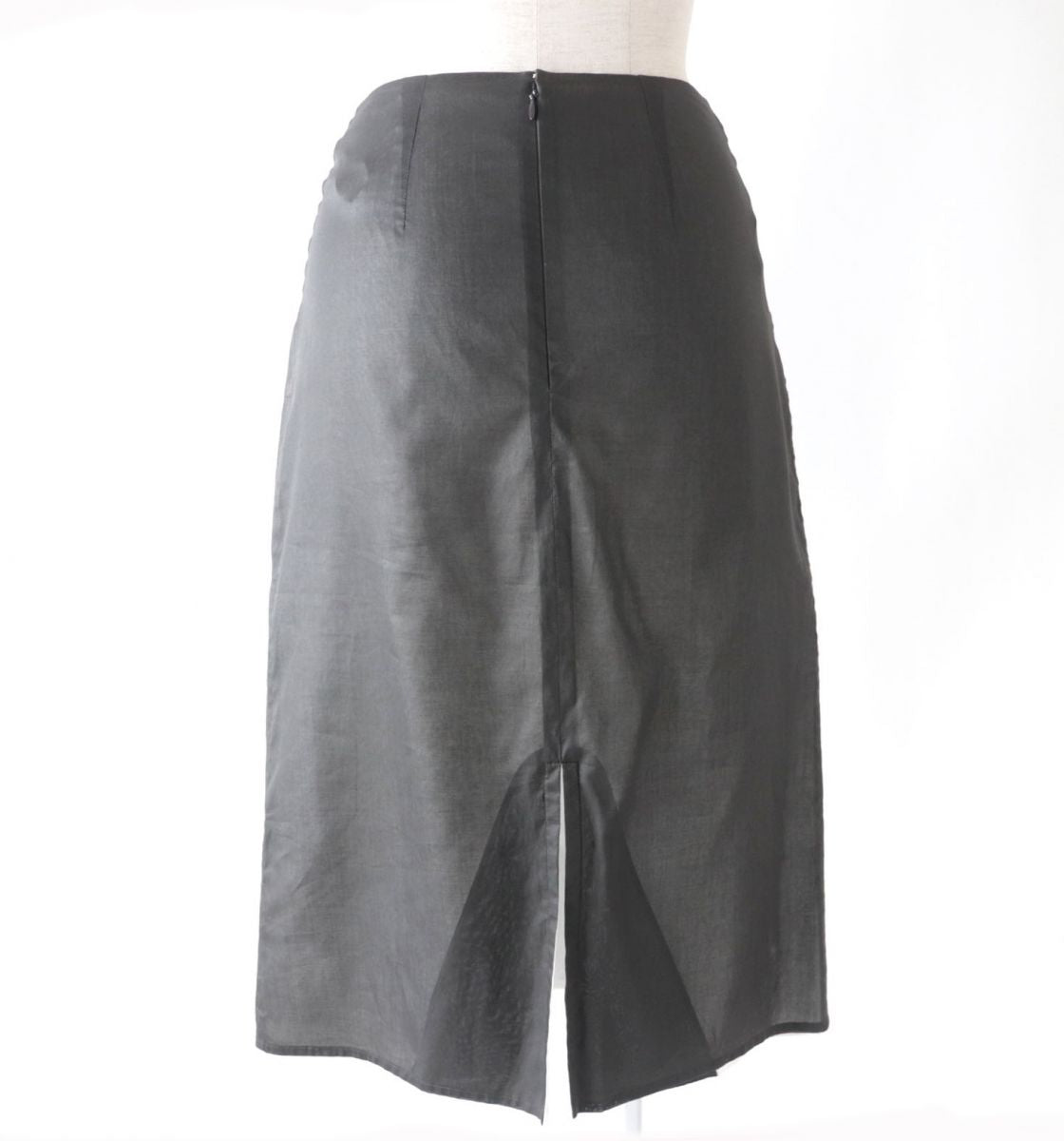 HERMES skirt Outer: 100% cotton, Lining: 100% cotton Gray type Women 34  d